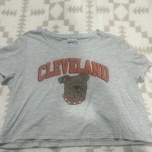 Cleveland Browns Cropped Tee